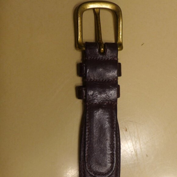 Coach Tab Belt 32" Burgundy 6305 - Picture 2 of 5